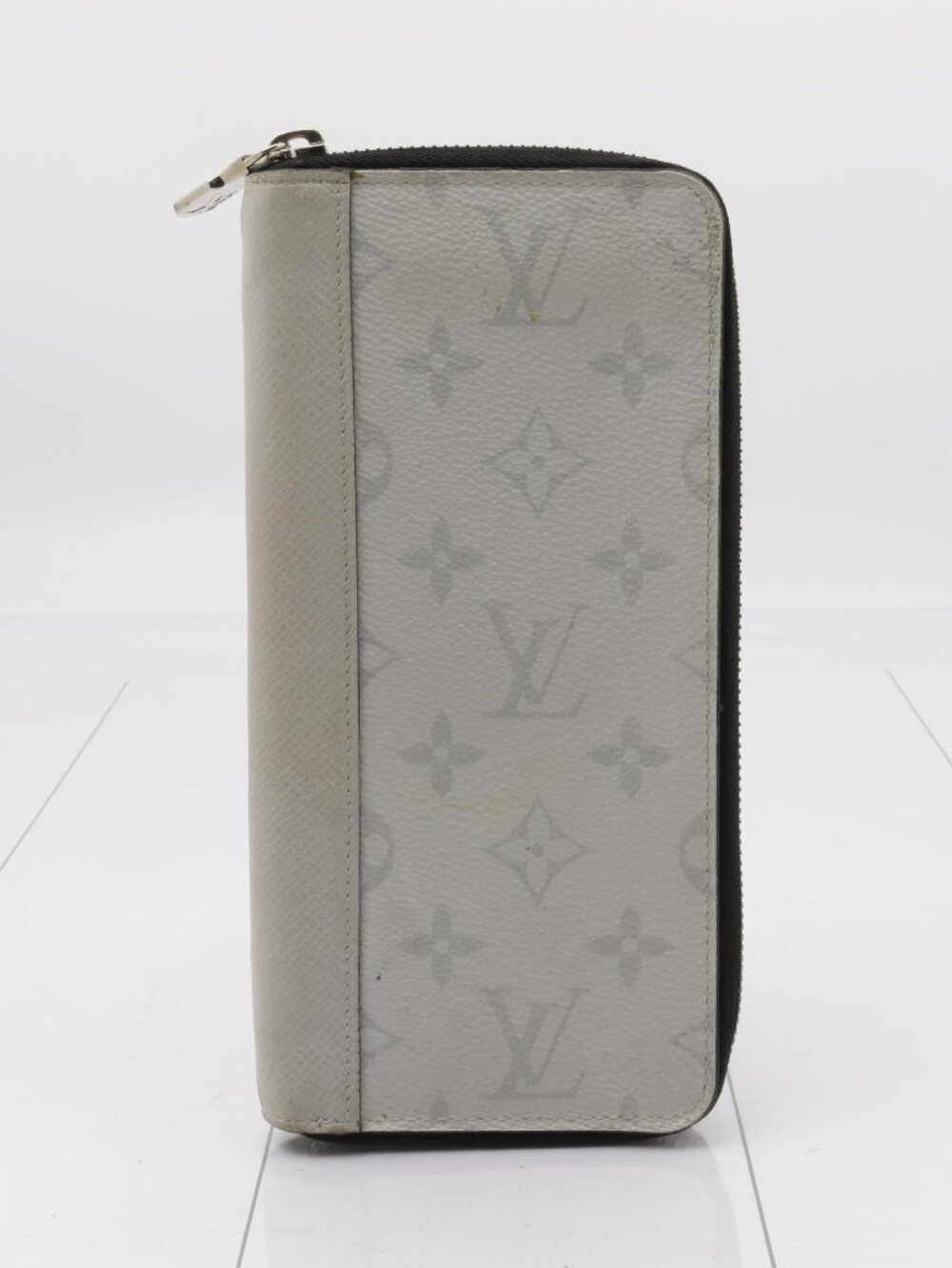 Louis Vuitton Light Gray Monogram Zip Wallet